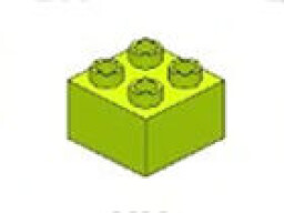 L-W Toys Junior Kostka 2x2 zelená 